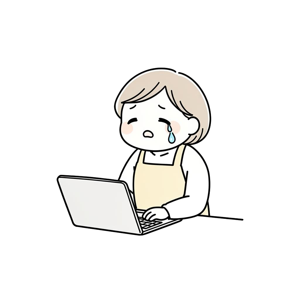 울고 있는 쇼핑몰 사장님